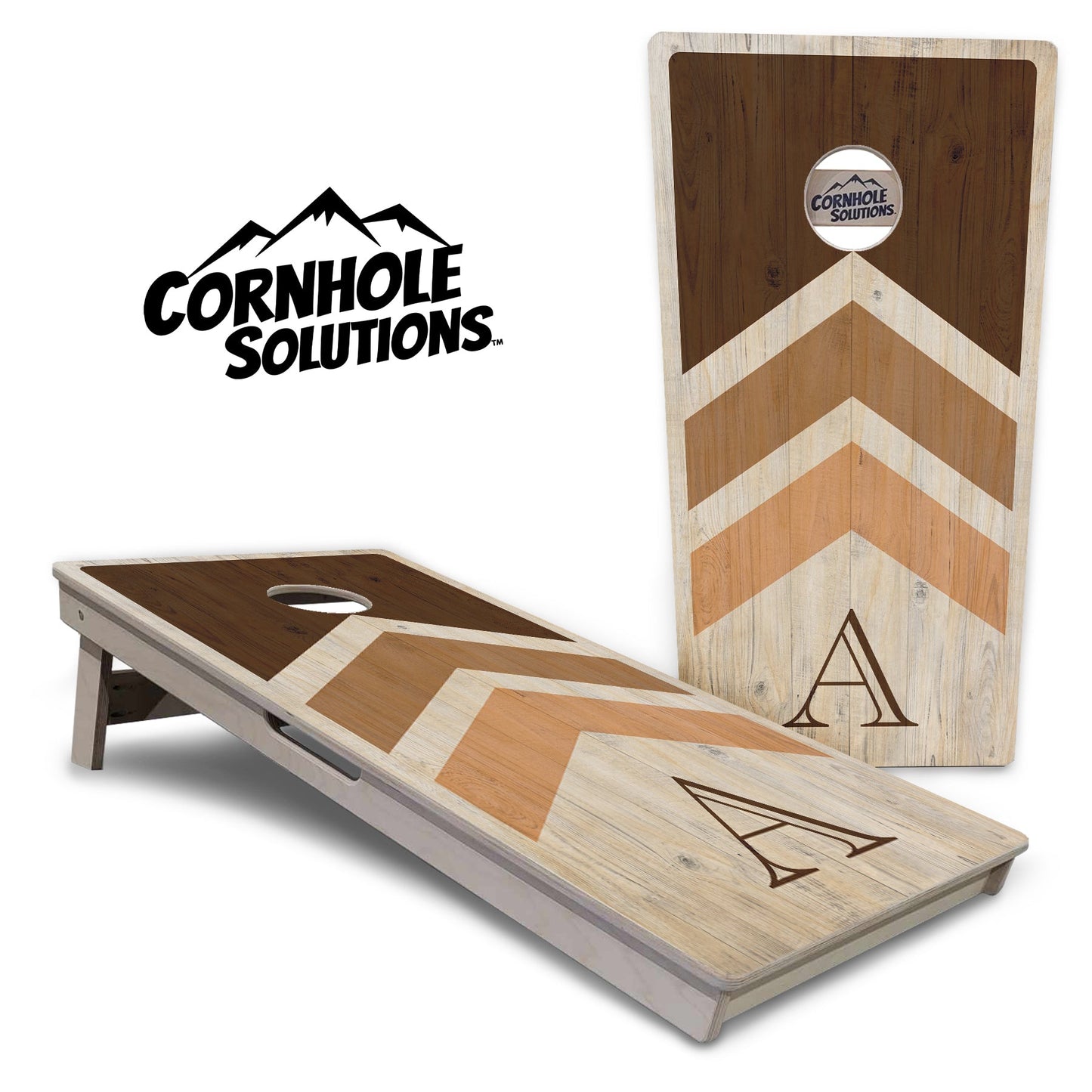 Wedding Arrows Cornhole Boards - Professional Tournament Series - Natural