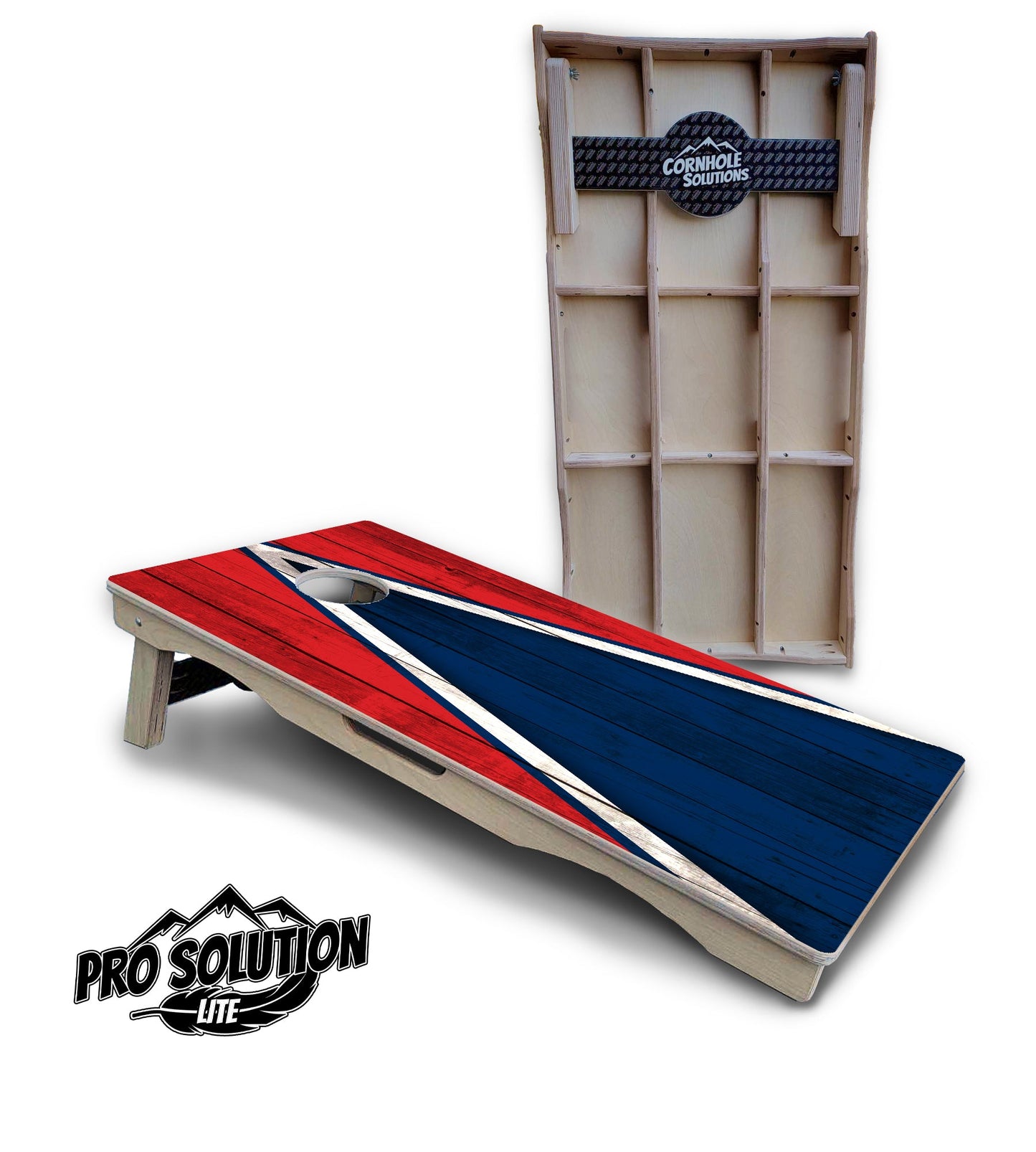 Team Color Triangle Cornhole Boards - Pro Solution Lite Series
