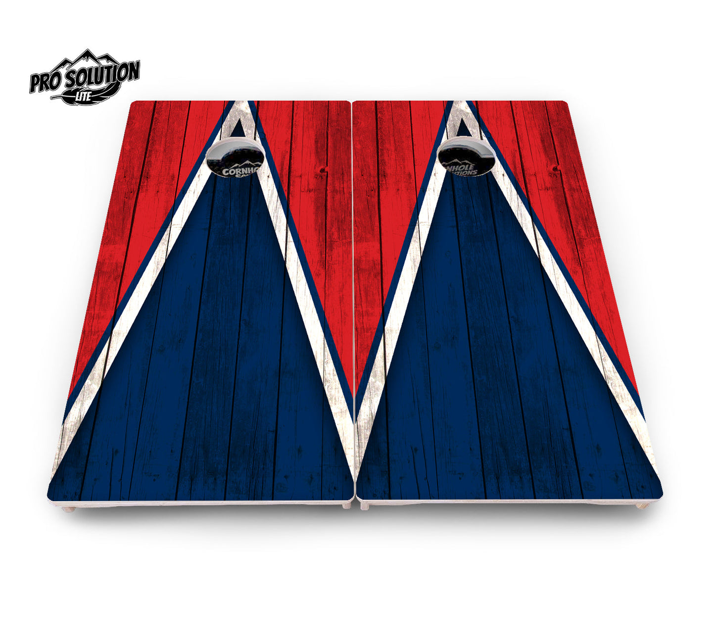Team Color Triangle Cornhole Boards - Pro Solution Lite Series