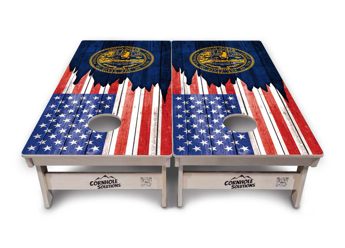 State Flags Massachusetts to New Jersey Cornhole Boards - Professional Tournament Series