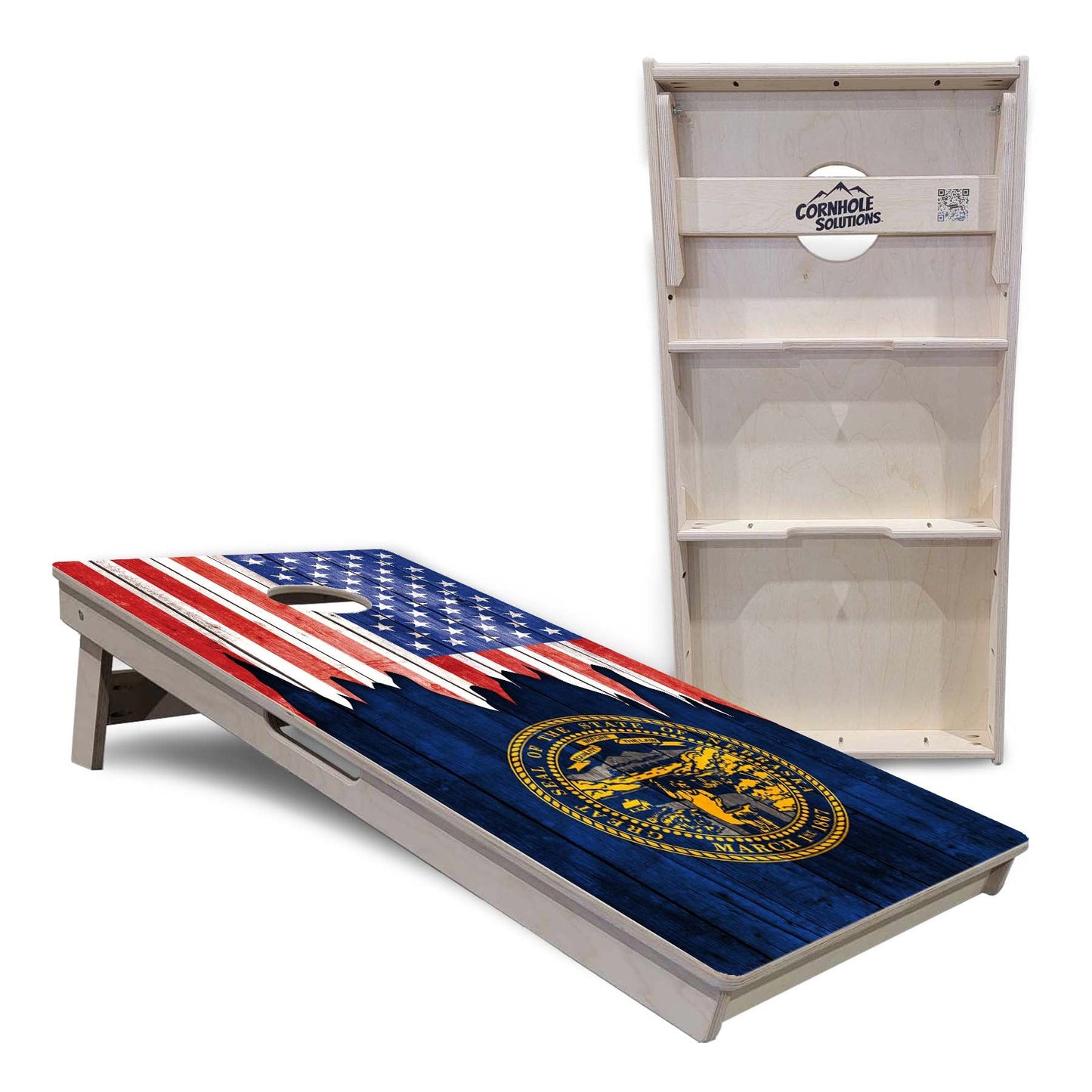 State Flags Massachusetts to New Jersey Cornhole Boards - Professional Tournament Series