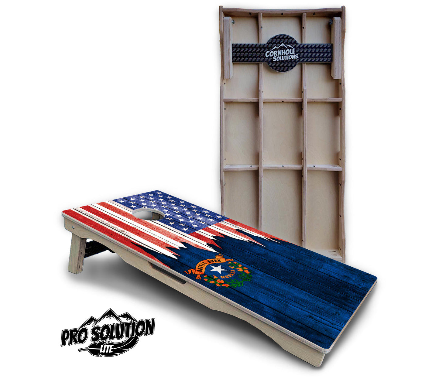 State Flag Designs Massachusetts to New Jersey Cornhole Boards - Pro Solution Lite Series