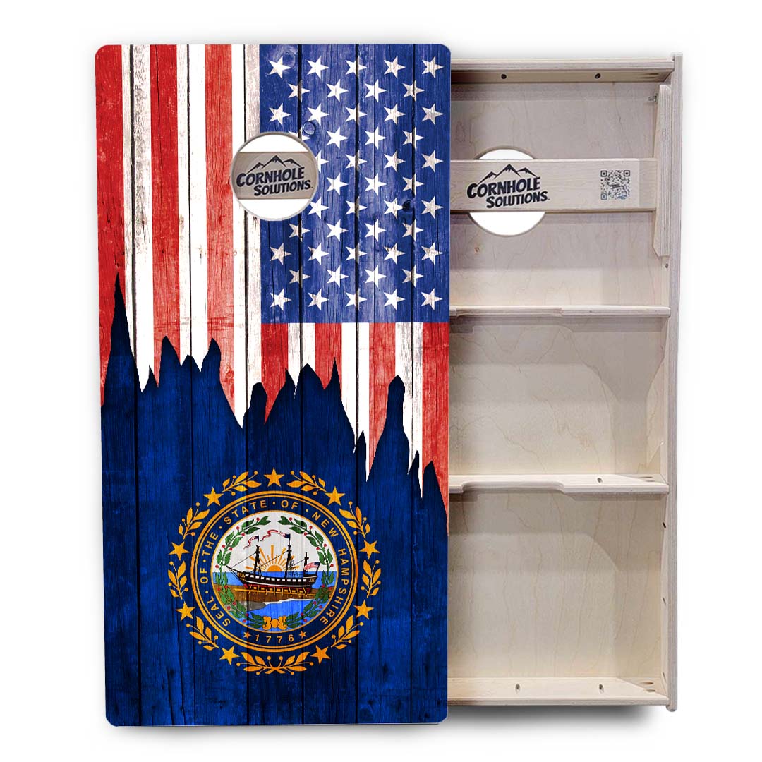 State Flags Massachusetts to New Jersey Cornhole Boards - Professional Tournament Series