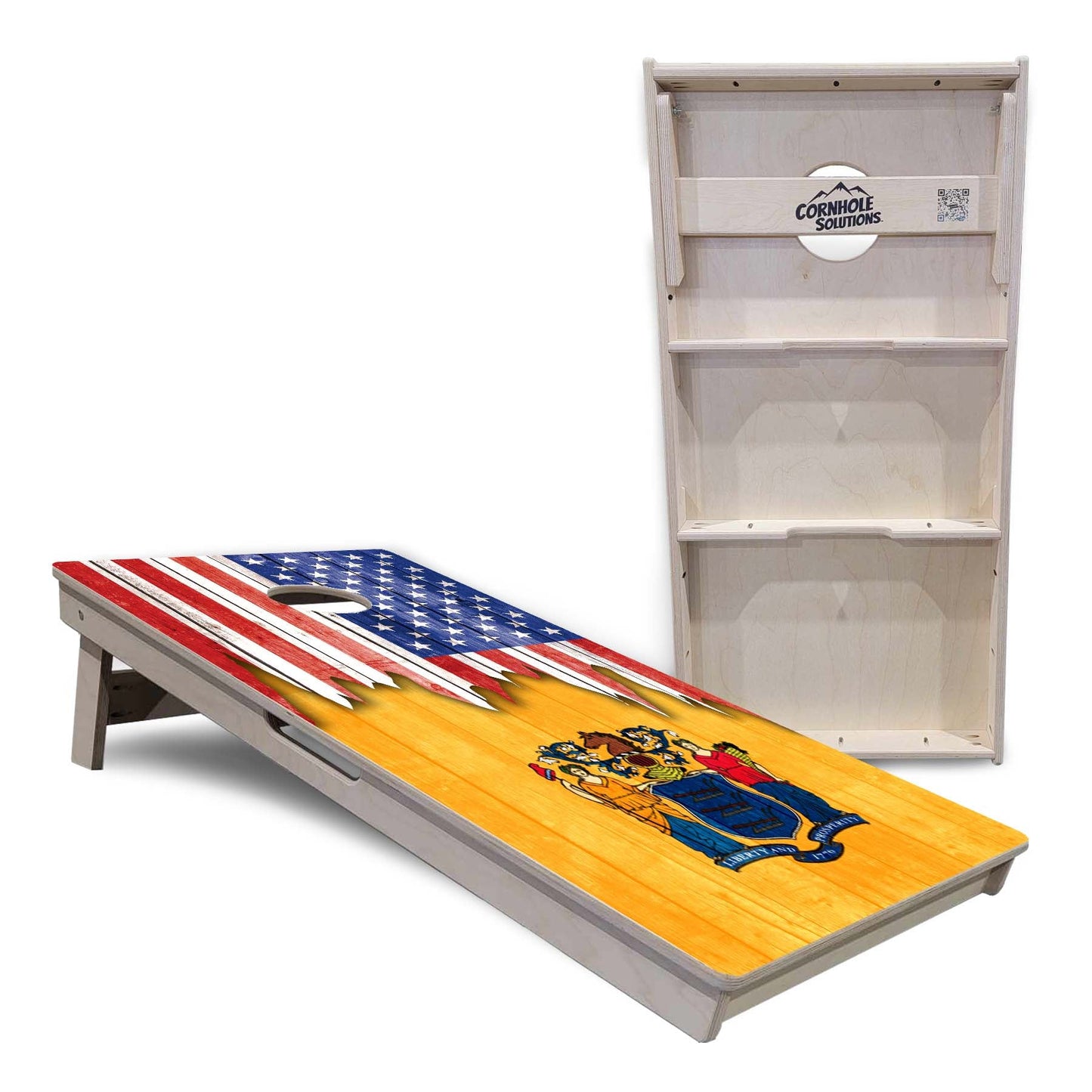 State Flags Massachusetts to New Jersey Cornhole Boards - Professional Tournament Series