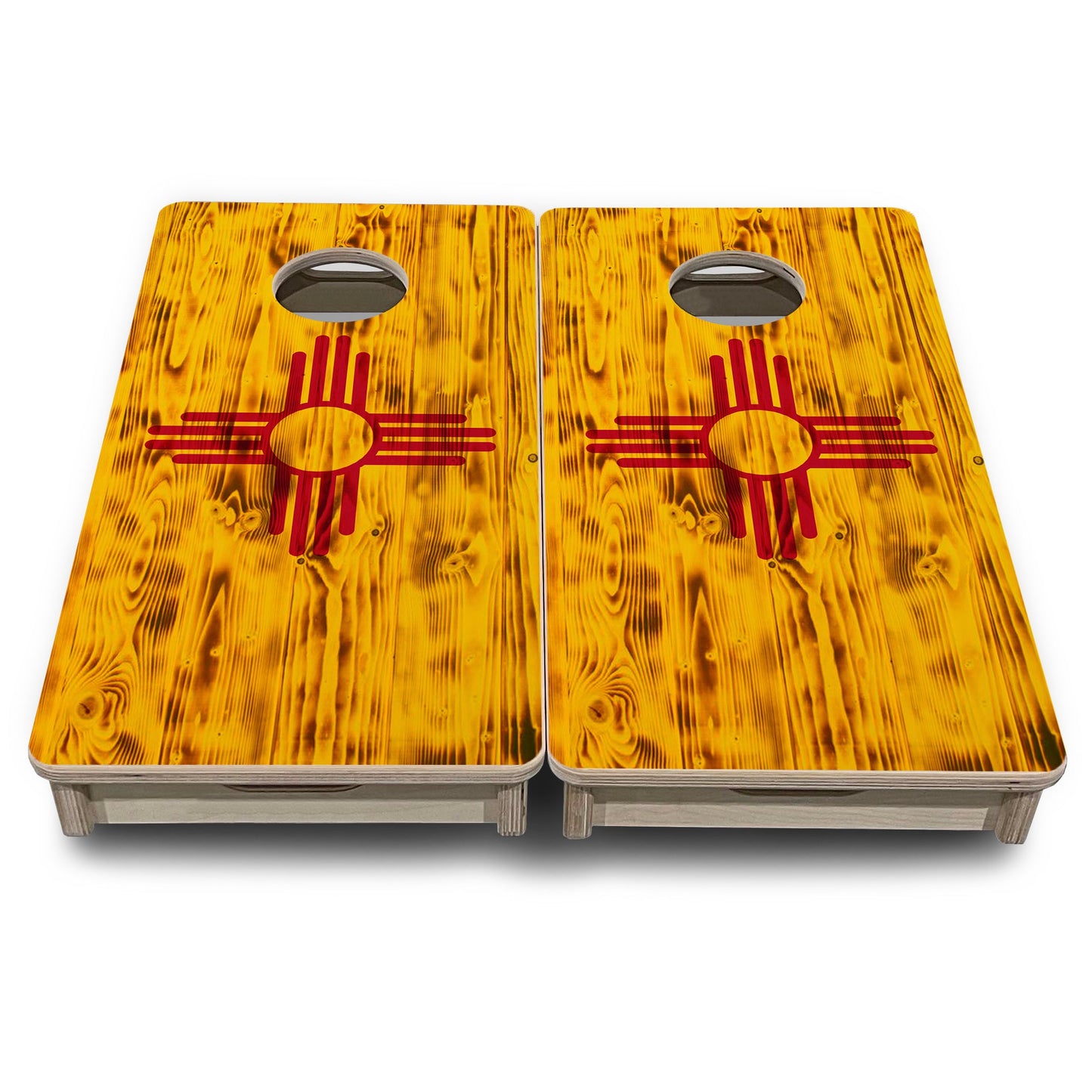 New Mexico Flag - Mini or Vacation Size Cornhole Boards