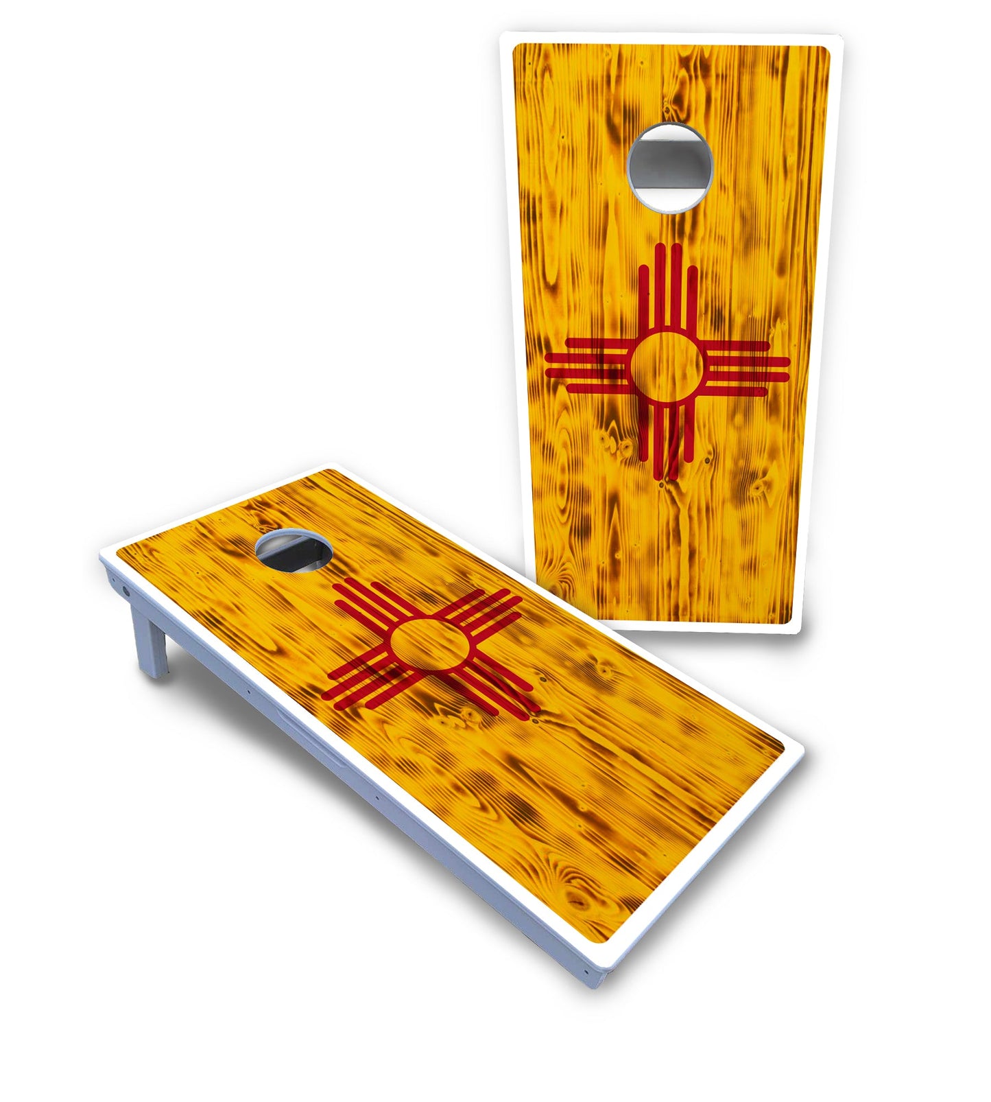 New Mexico Flag Cornhole Boards - All Weather Series