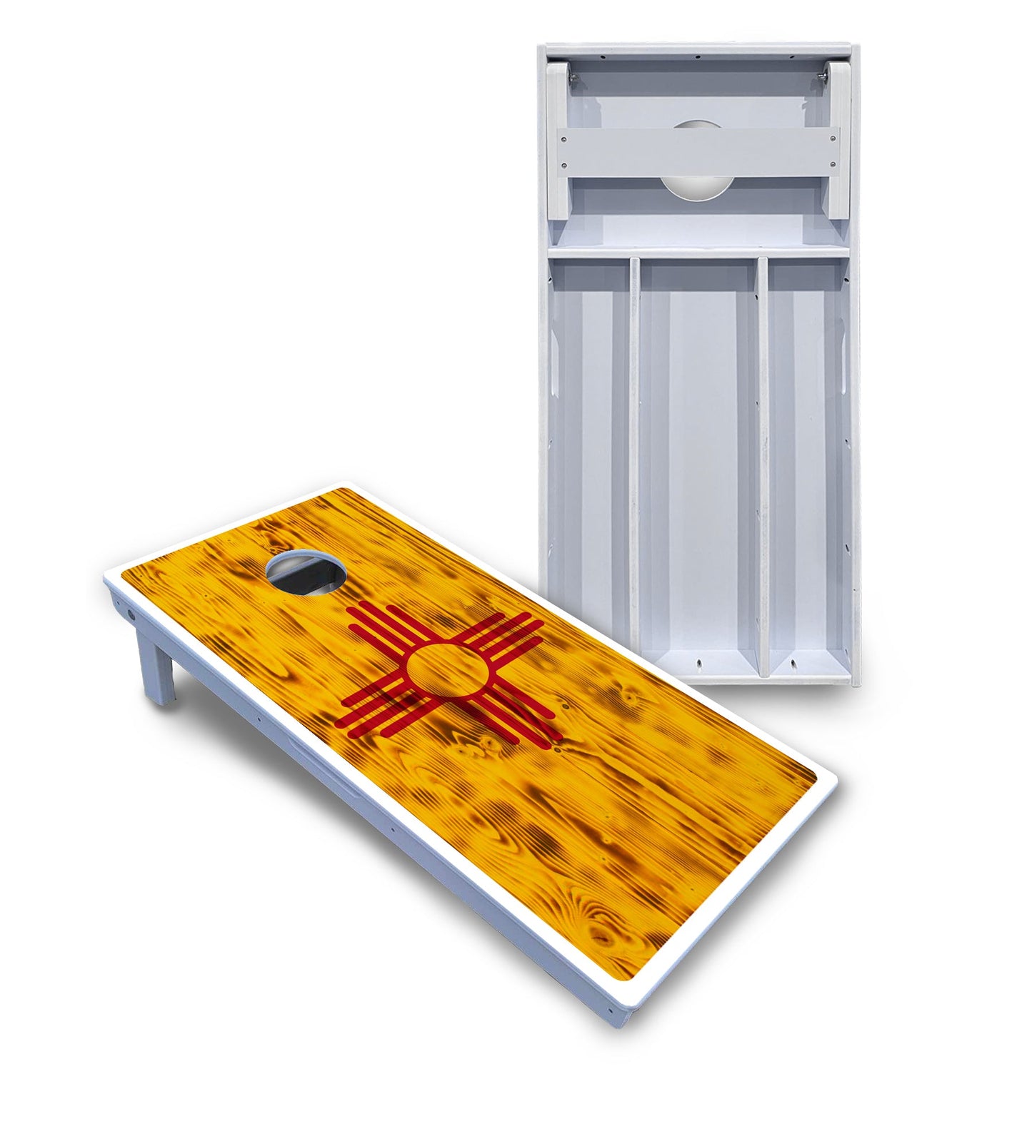 New Mexico Flag Cornhole Boards - All Weather Series