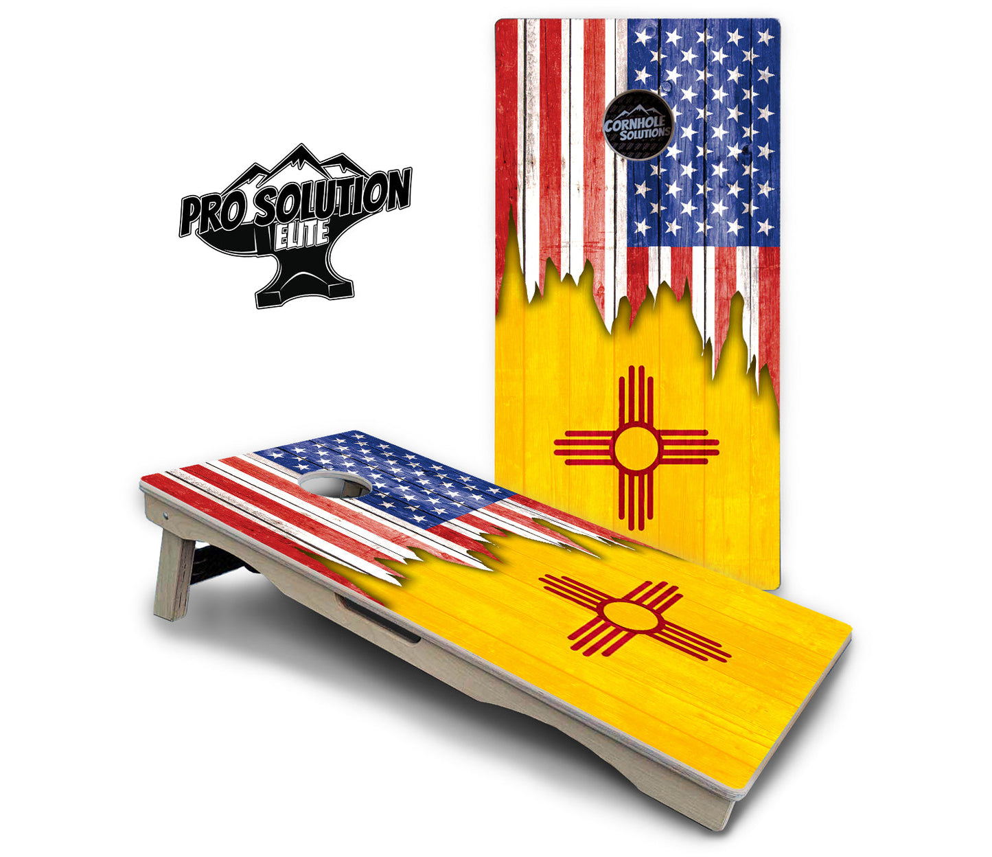 State Flag Designs New Mexico to South Carolina Cornhole Boards - Pro Solution Elite Series