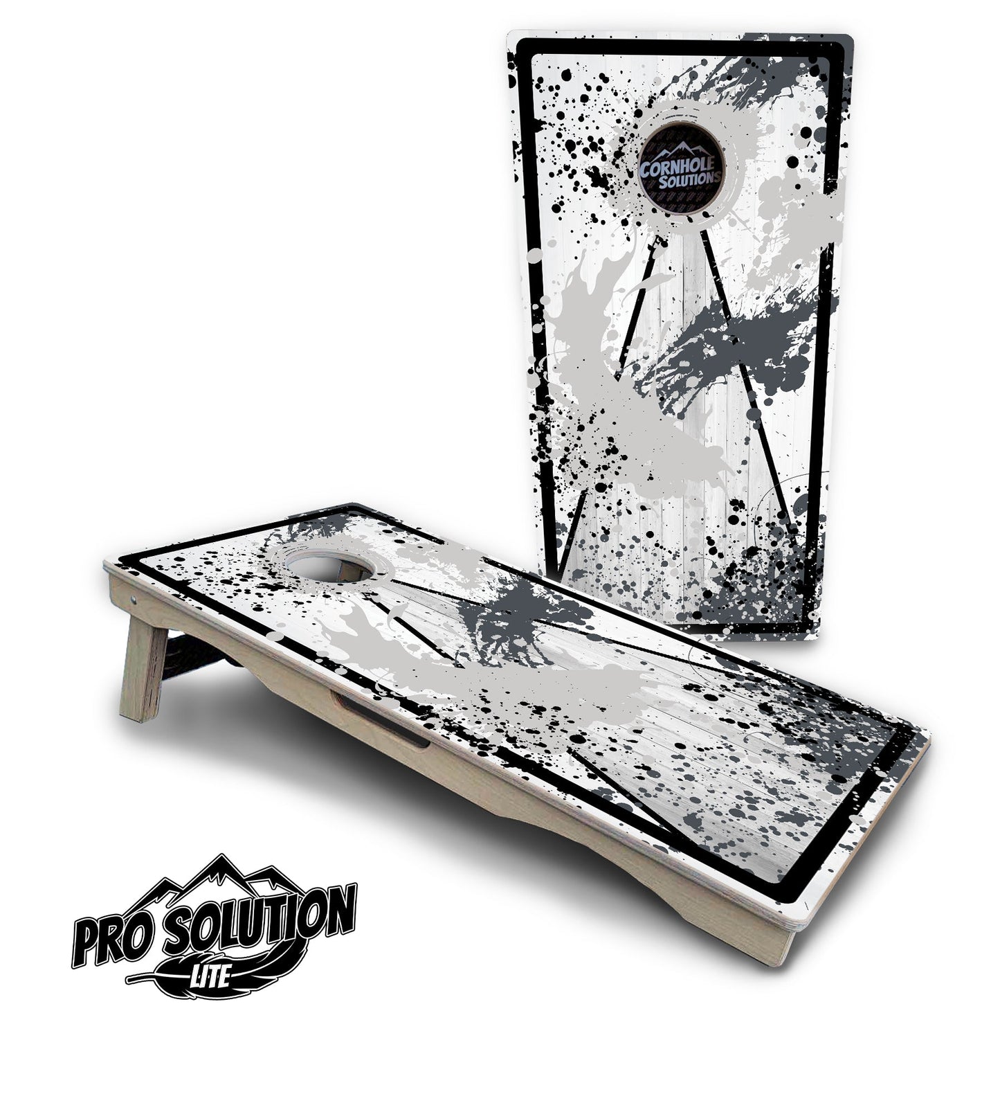 Paint Splatter Cornhole Boards - Pro Solution Lite Series