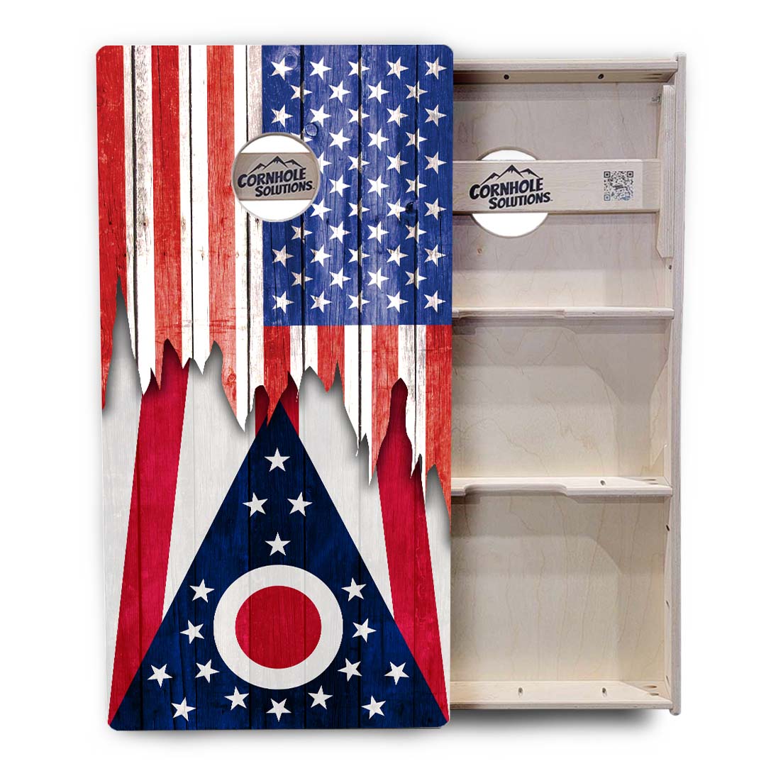 State Flags New Mexico to South Carolina Cornhole Boards - Professional Tournament Series