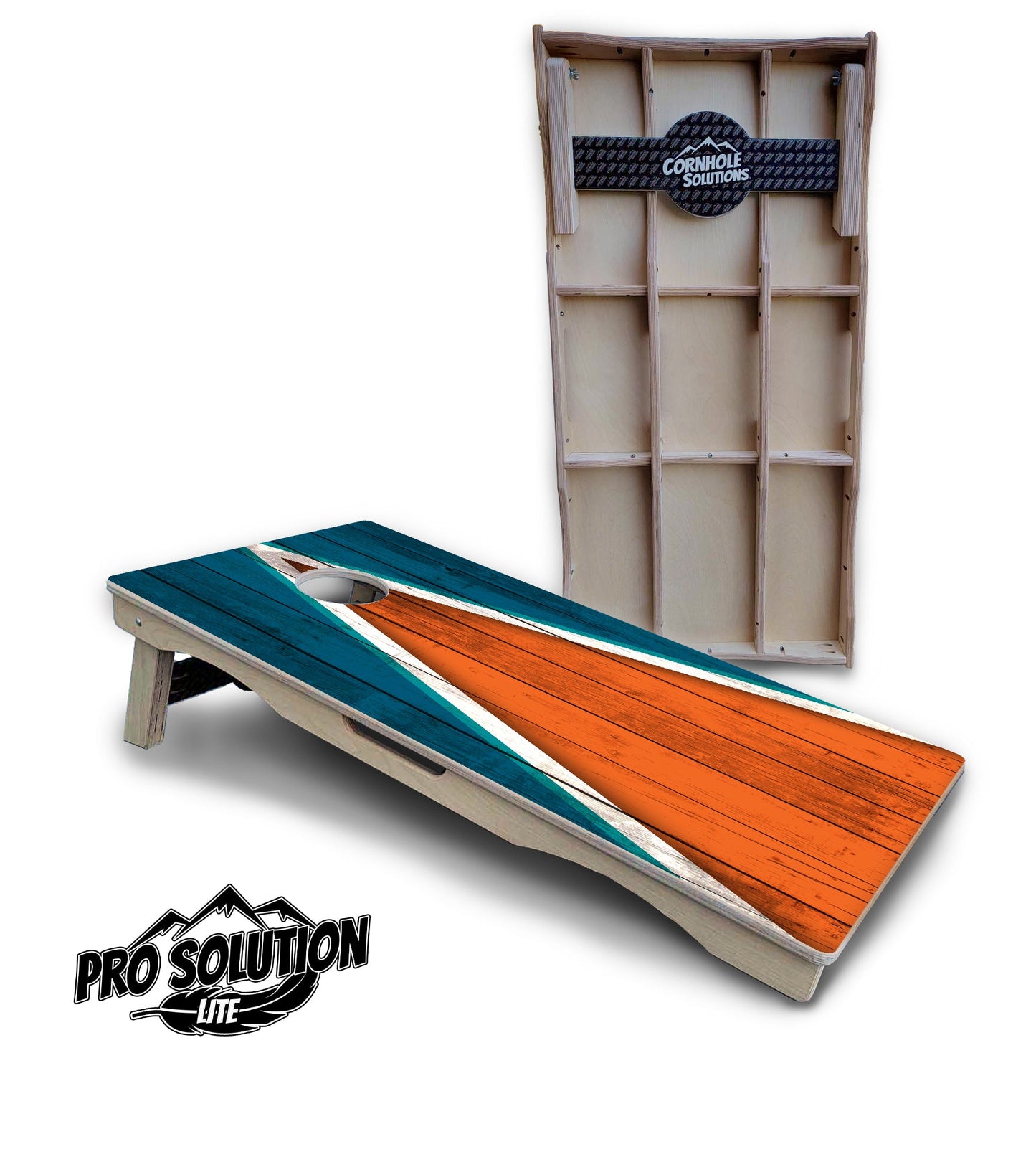 Team Color Triangle Cornhole Boards - Pro Solution Lite Series