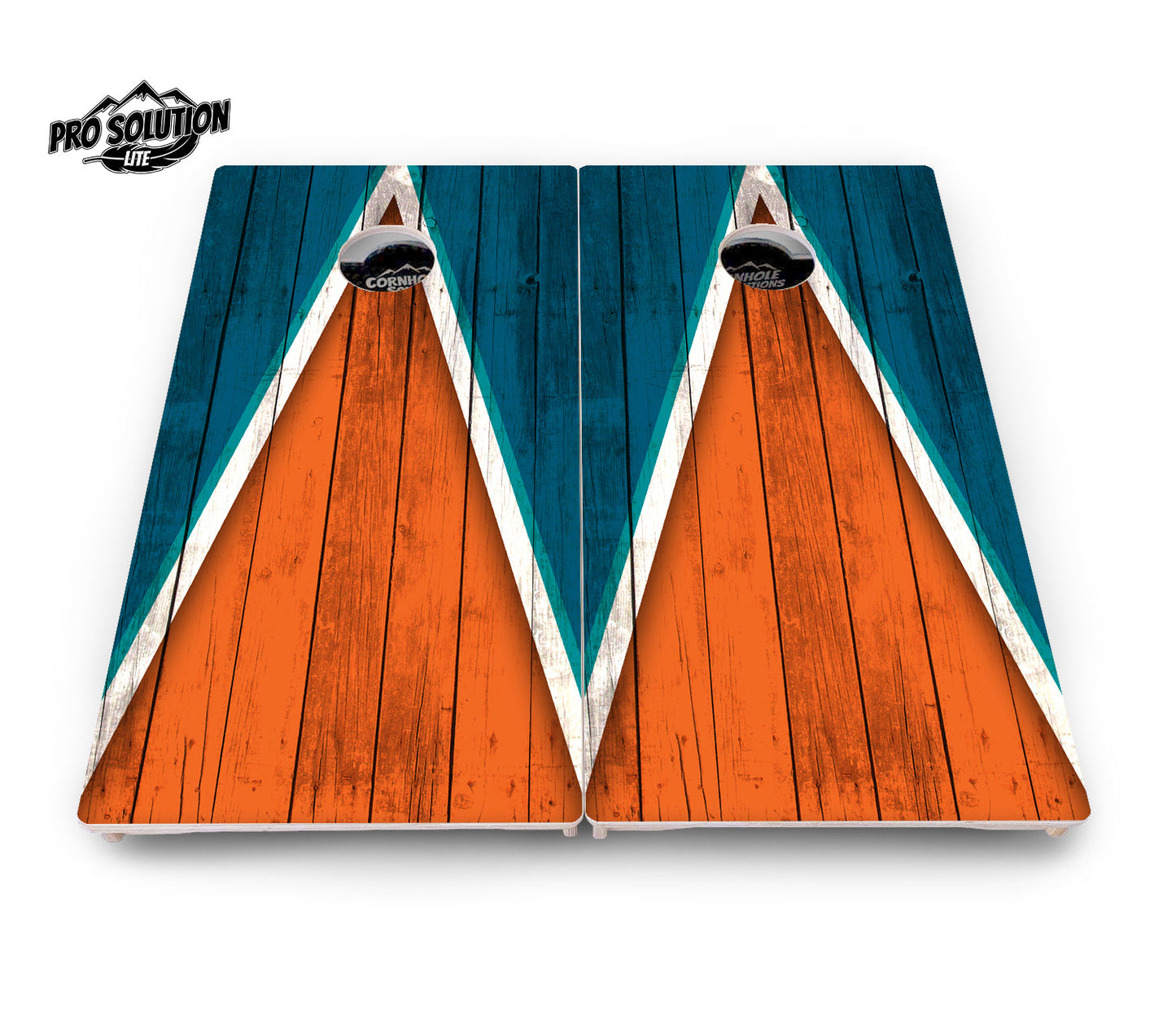 Team Color Triangle Cornhole Boards - Pro Solution Lite Series