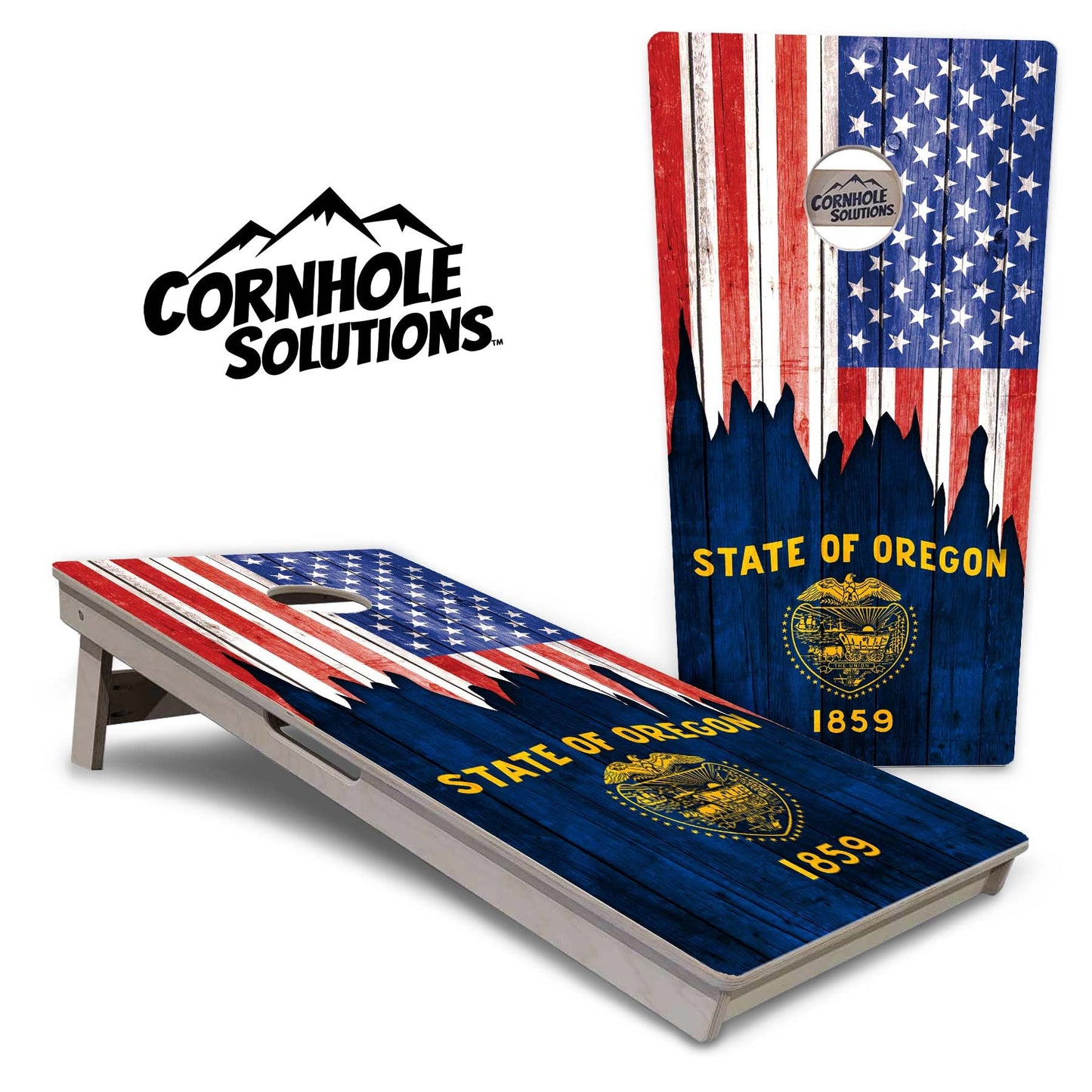 State Flags New Mexico to South Carolina Cornhole Boards - Professional Tournament Series