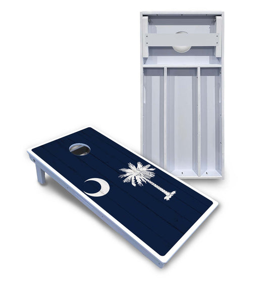 South Carolina Flag Cornhole Boards - All Weather Series