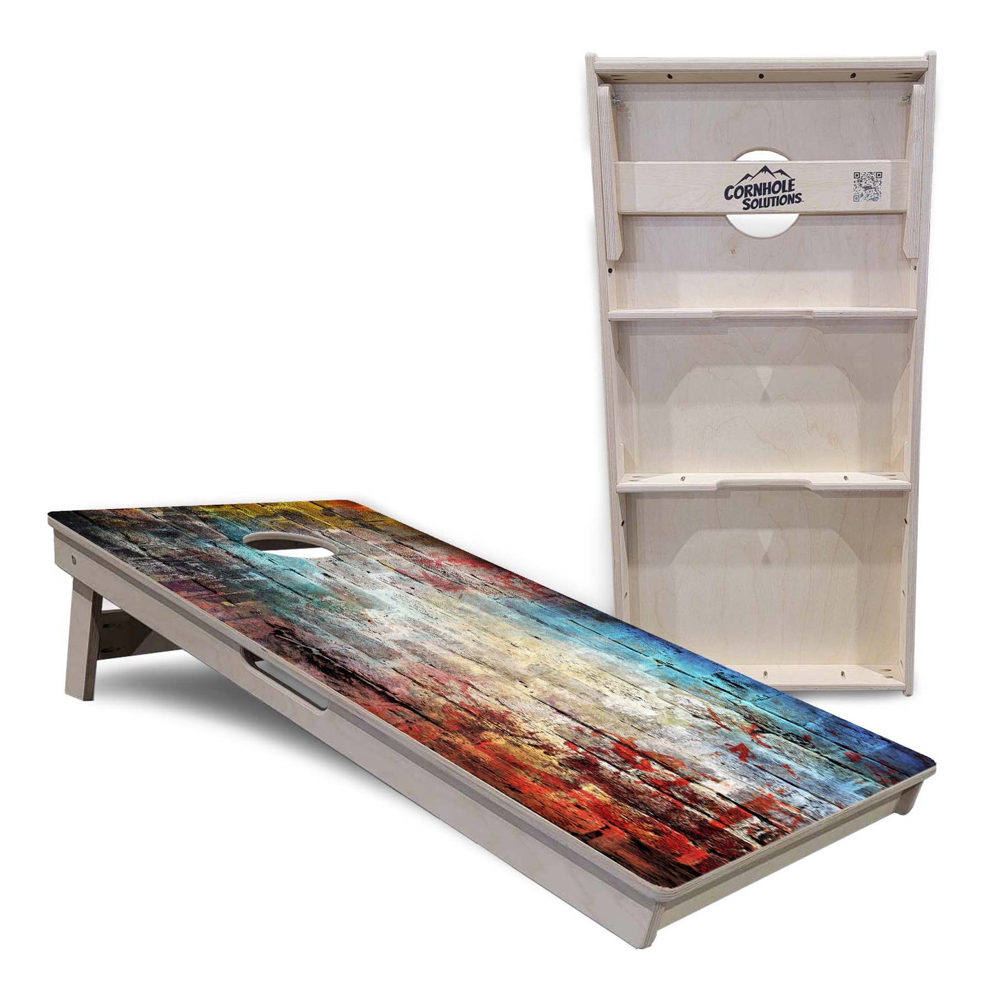 Colorful Brick Cornhole Boards - Professional Tournament Series