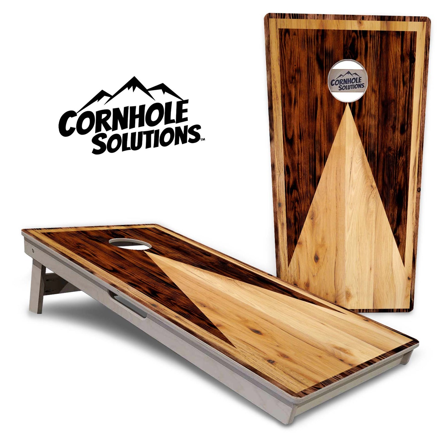 Wooden Triangle Cornhole Boards - Professional Tournament Series