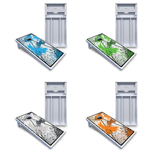 Paint Splatter Cornhole Boards - All Weather Series