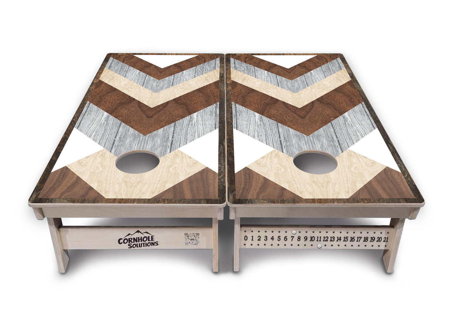 Pallet Wood Pattern Cornhole Boards - Professional Tournament Series