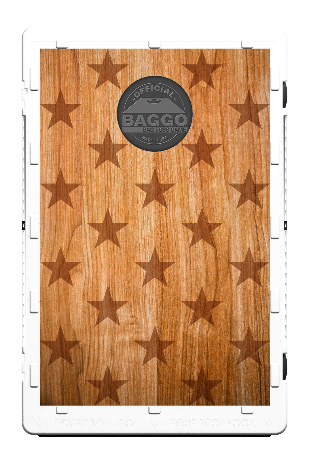 Patriotic Timber Bean Bag Toss Game by BAGGO