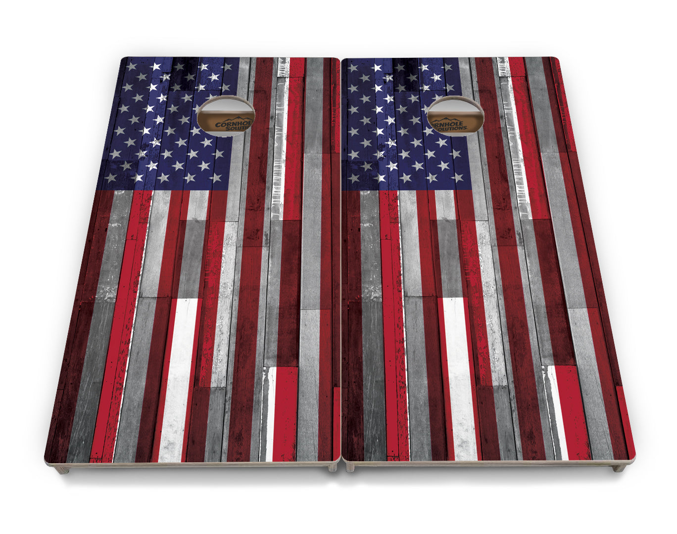 USA / Canada / Union Jack Plank Flags Cornhole Boards - Professional Tournament Series