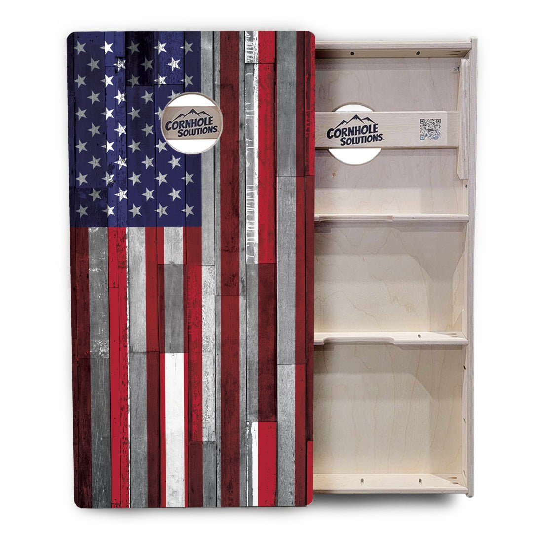 Plank Flag Cornhole Boards – Tournament Series