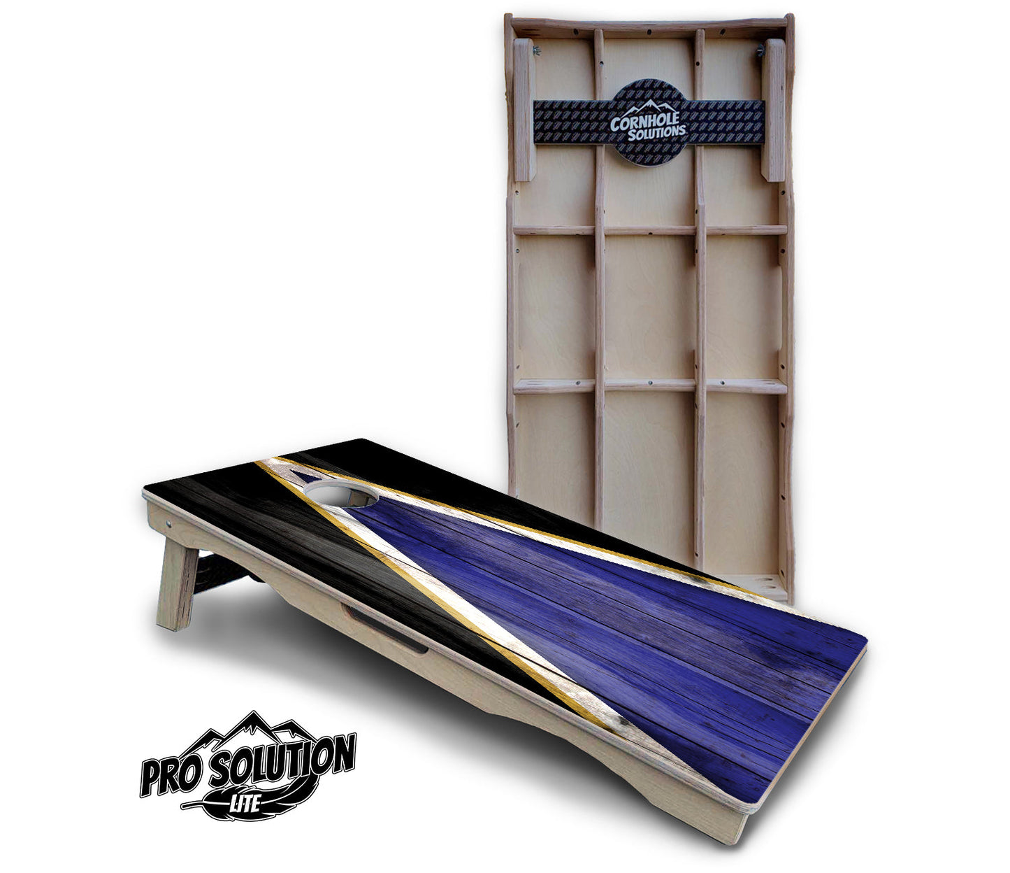 Team Color Triangle Cornhole Boards - Pro Solution Lite Series
