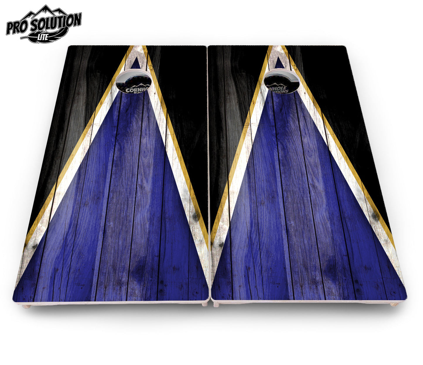 Team Color Triangle Cornhole Boards - Pro Solution Lite Series