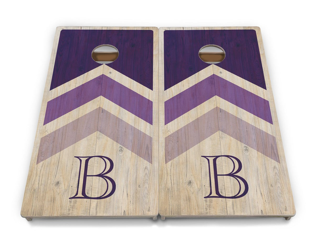 Purple Wedding Arrows Cornhole Boards – Tournament Series