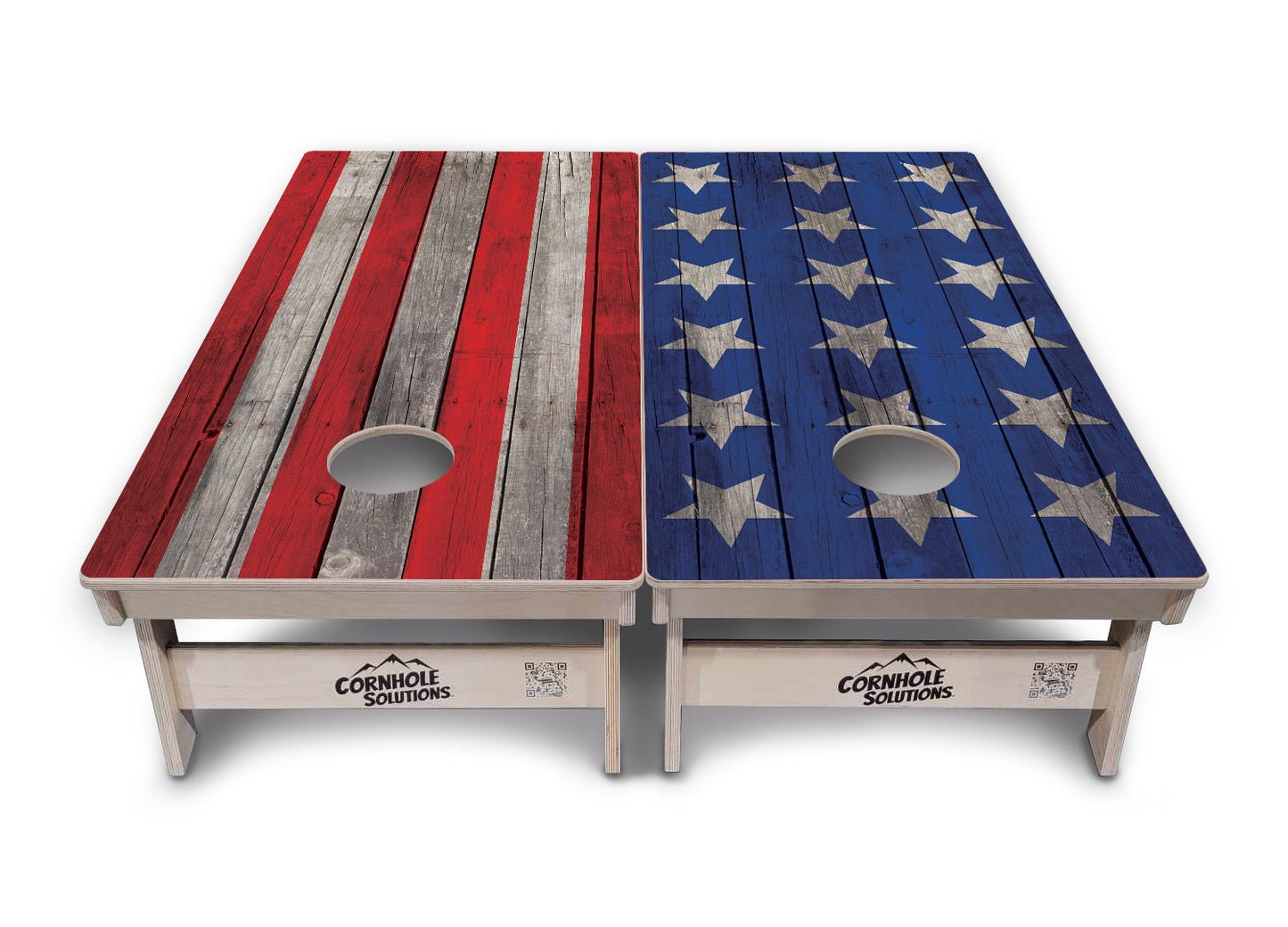 Colorful Stars & Stripes Cornhole Boards - Tournament Series