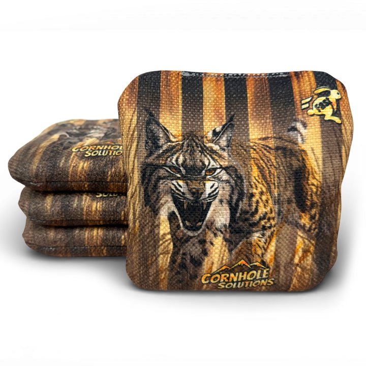Bobcat & Rustic Stars – Rec Cornhole Bags – Set of 8