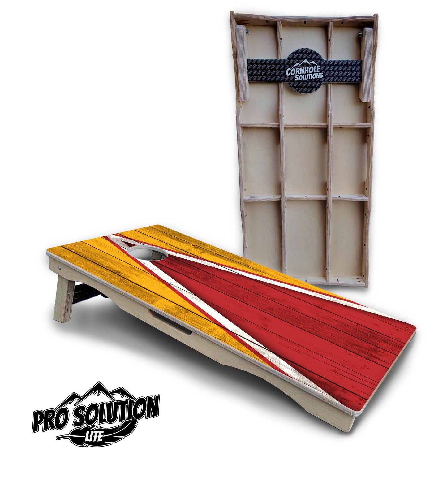 Team Color Triangle Cornhole Boards - Pro Solution Lite Series