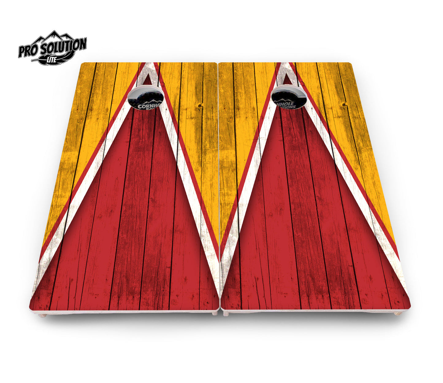 Team Color Triangle Cornhole Boards - Pro Solution Lite Series