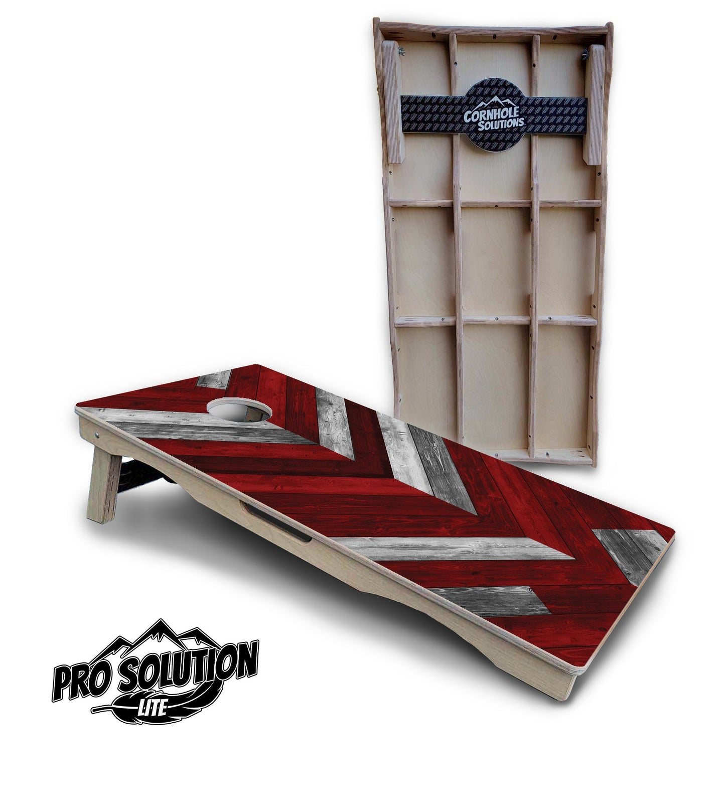 Herringbone Cornhole Boards - Pro Solution Lite Series