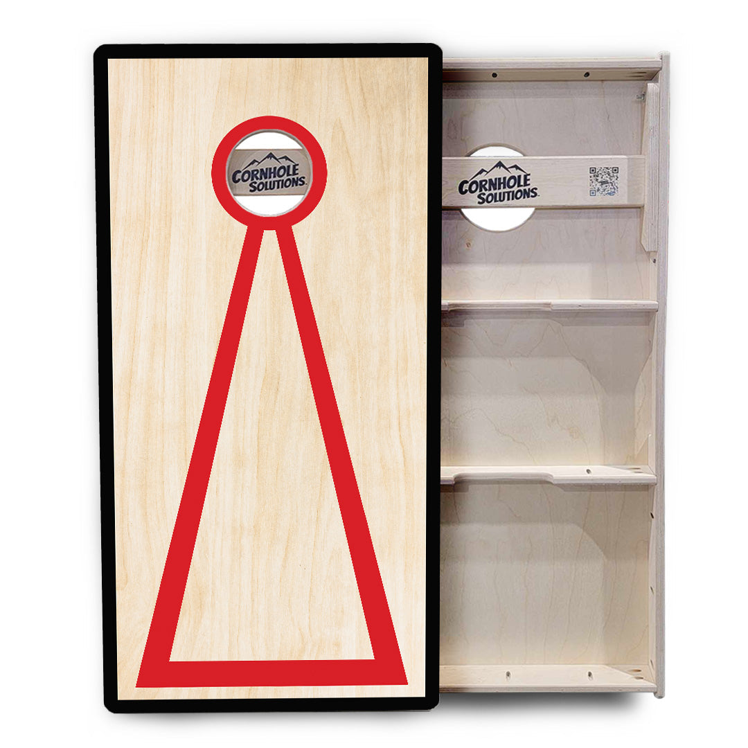 Red Hole Cornhole Boards - Professional Tournament Series - Free Shipping!