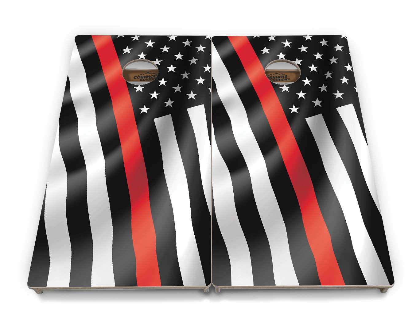 Wavy Flag Cornhole Boards - Professional Tournament Series