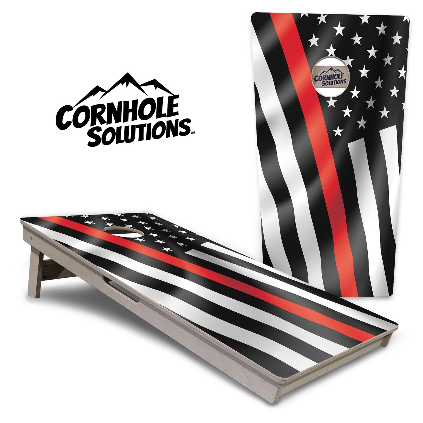 Wavy Flag Cornhole Boards - Professional Tournament Series