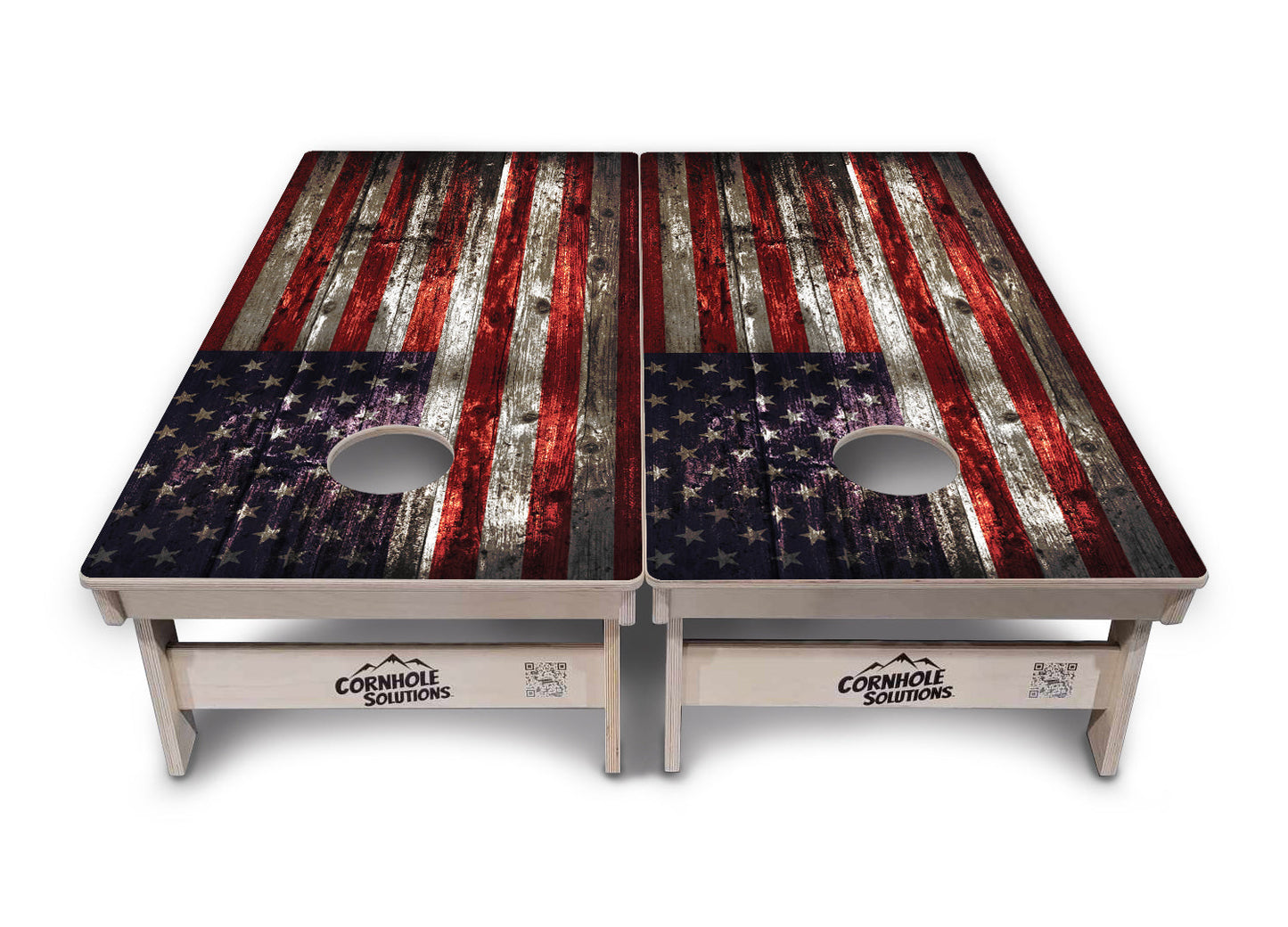 Distressed Flag Cornhole Boards - Professional Tournament Series
