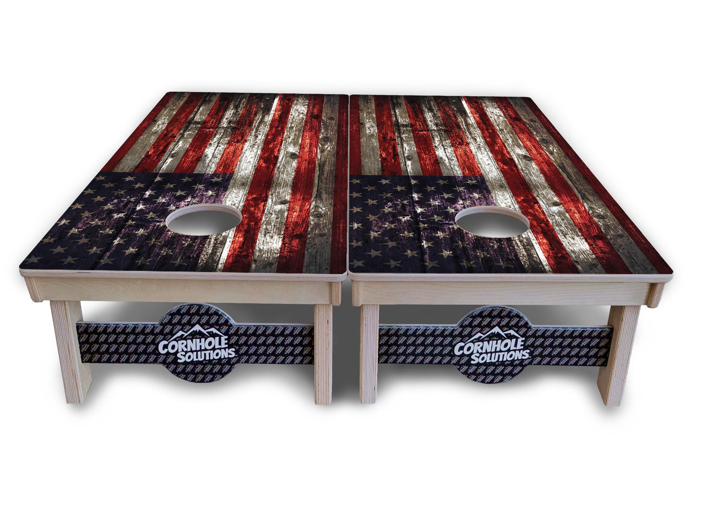 Distressed Flag Cornhole Boards - Professional Tournament Series