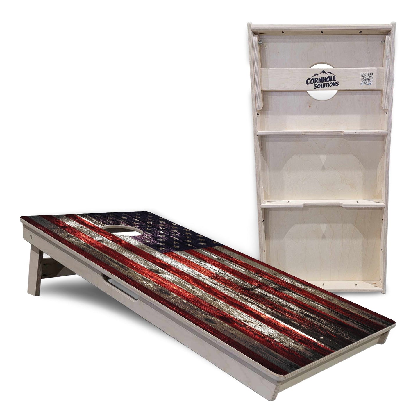 Distressed Flag Cornhole Boards - Professional Tournament Series