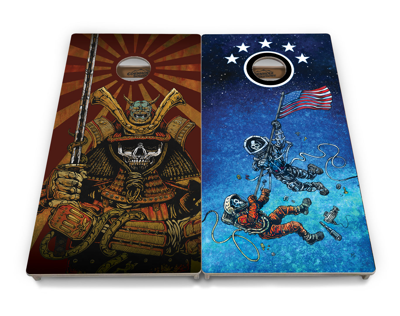 Artist Series Cornhole Boards - Professional Tournament Series - Split Design