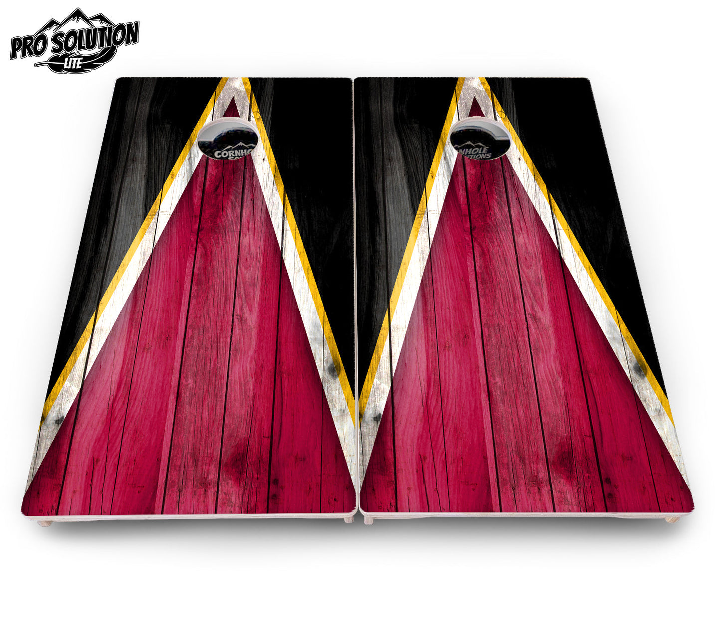 Team Color Triangle Cornhole Boards - Pro Solution Lite Series