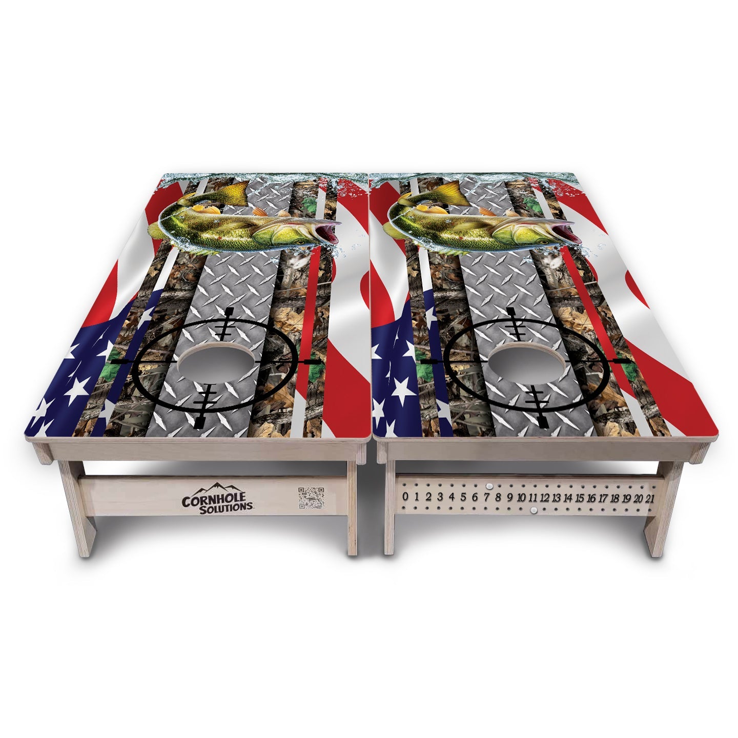 Scope Deer & Fish Cornhole Boards - Professional Tournament Series