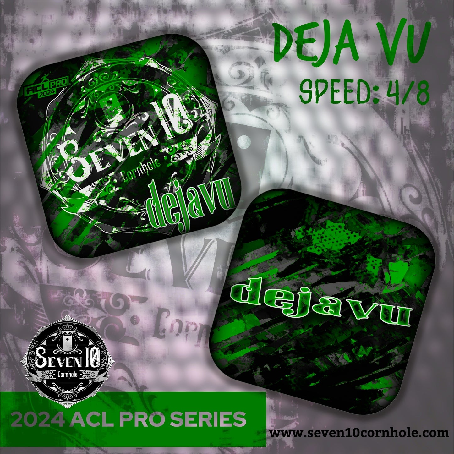 Seven 10 Cornhole Bags - Deja Vu - ACL 2024 Pro Series