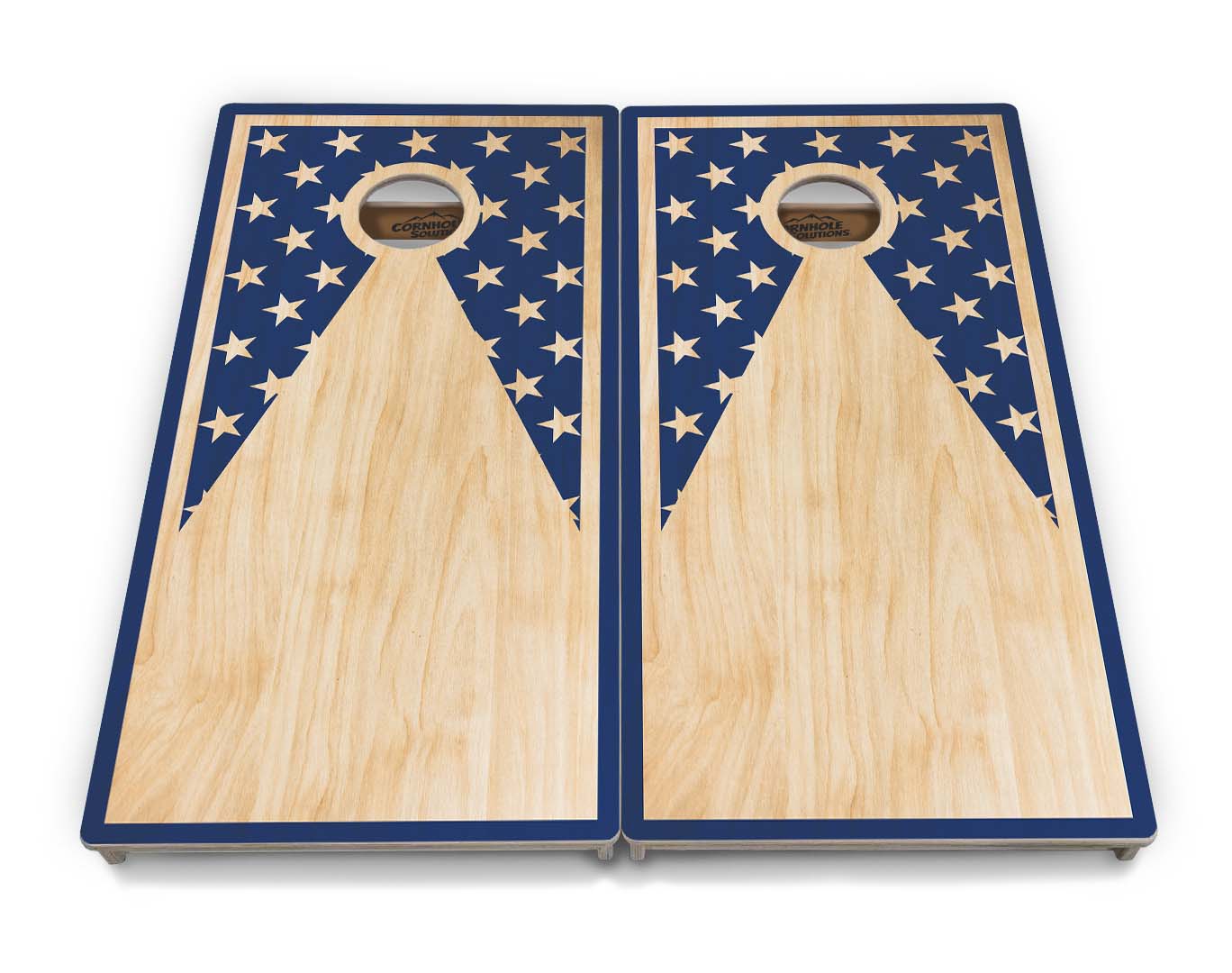 Stars & Stripes Keyhole Cornhole Boards - Professional Tournament Series