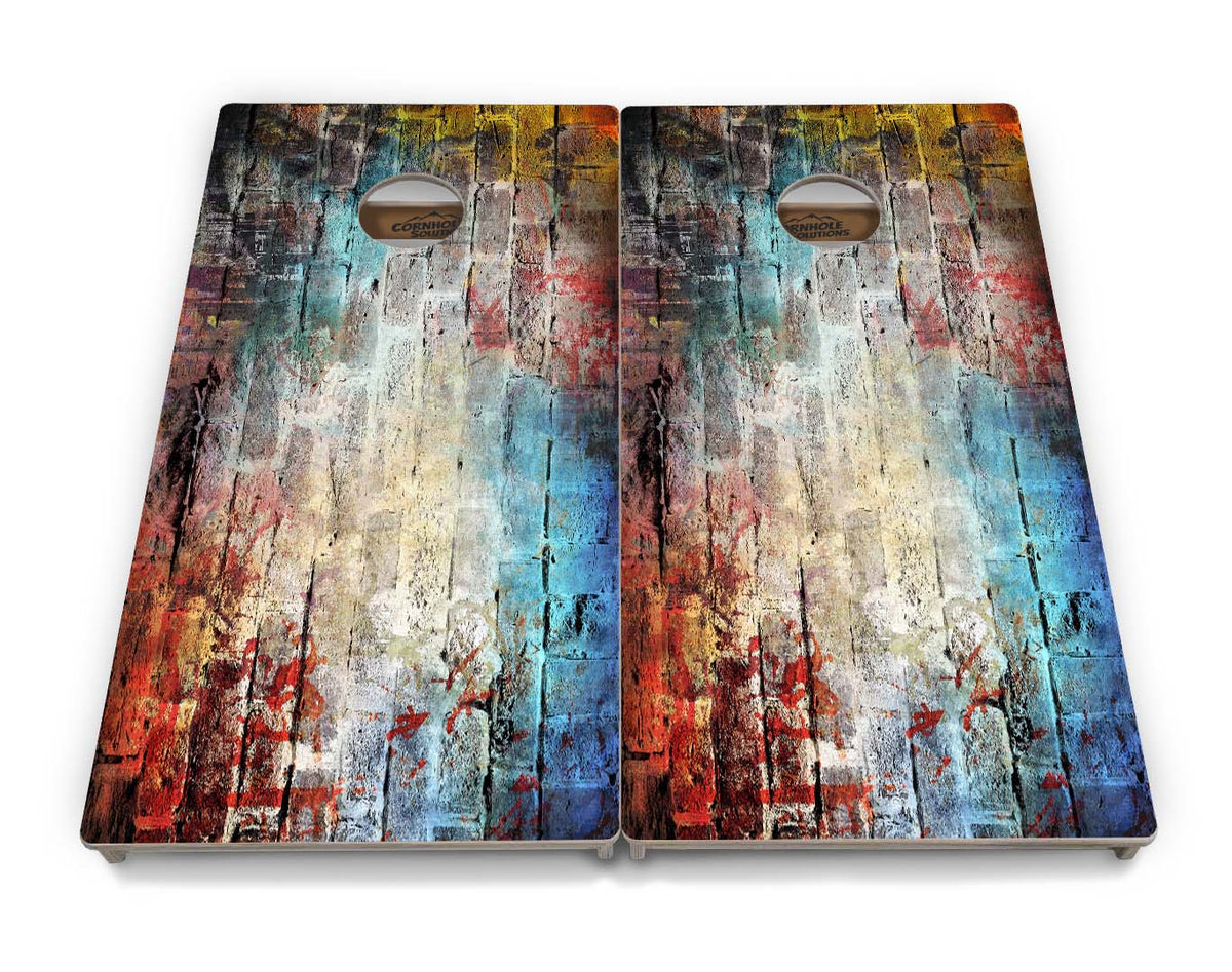 Colorful Brick Cornhole Boards – Tournament Series