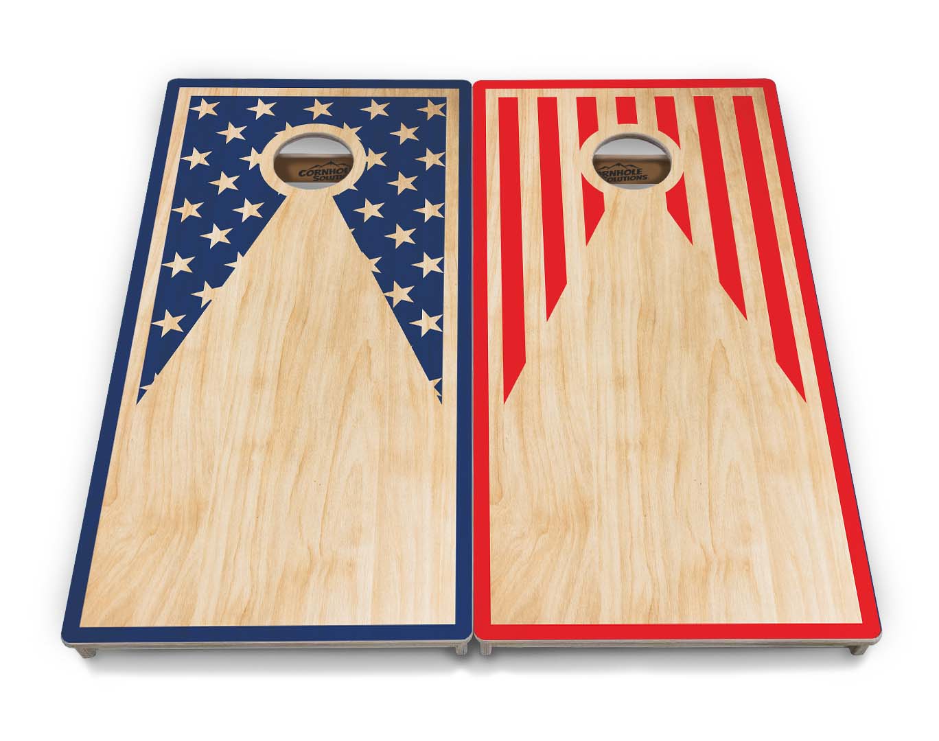 Stars & Stripes Keyhole Cornhole Boards - Professional Tournament Series