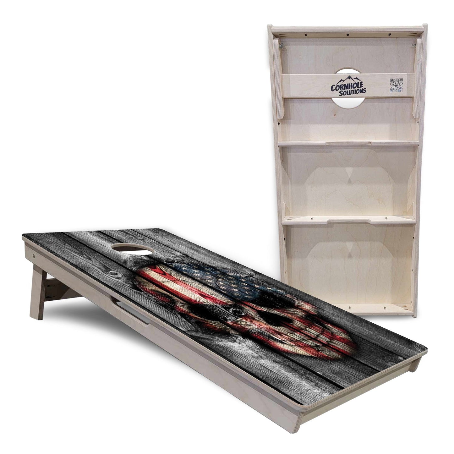 Skull Flag Design Cornhole Boards - Professional Tournament Series