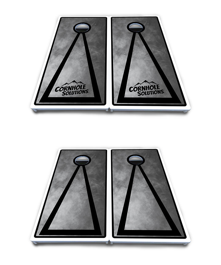 Smoke Triangle Cornhole Boards - All Weather Series