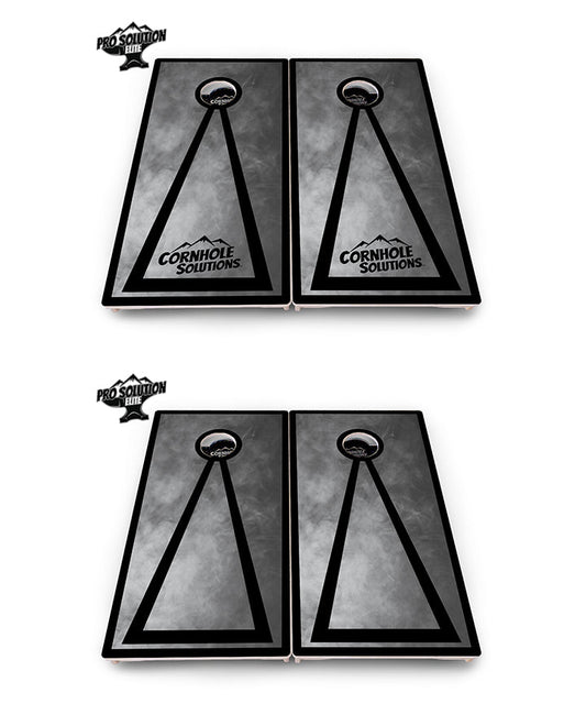 Smoke Triangle Cornhole Boards - Pro Solution Elite Series