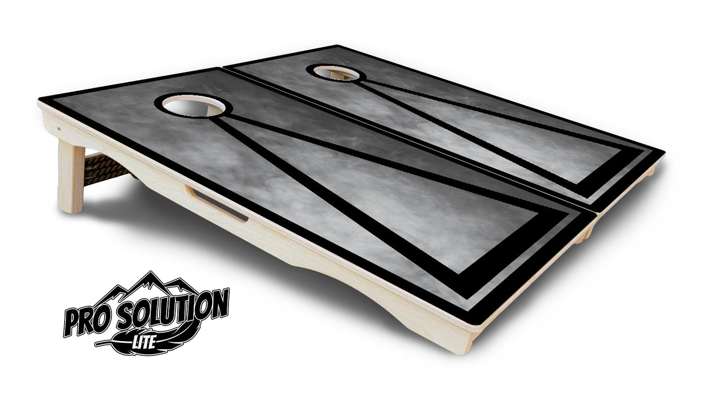 Smoke Triangle Cornhole Boards - Pro Solution Lite Series